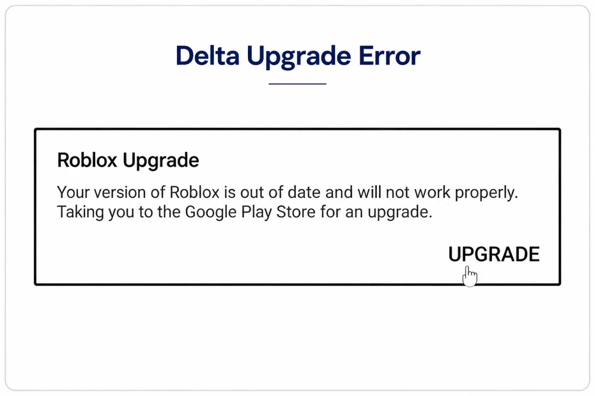 Delta Executor upgrade warning