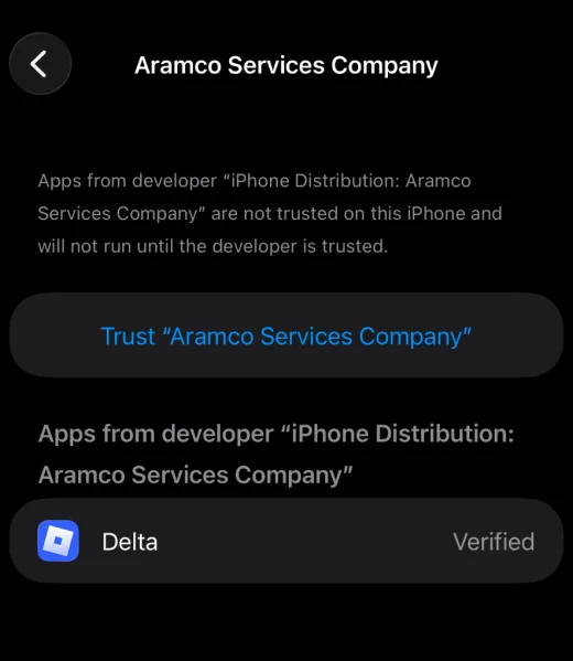 Trust dialog for the enterprise developer